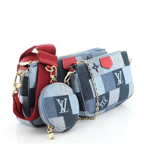 louis vuitton multi pochette accessoires denim|louis vuitton multi pochette empreinte.